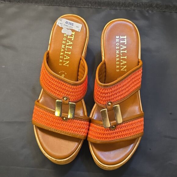 BRAND NEW ITALIAN SHOEMAKERS ELLORA DOUBLE STRAP WOMEN"S SANDAL G1 - Picture 3 of 16